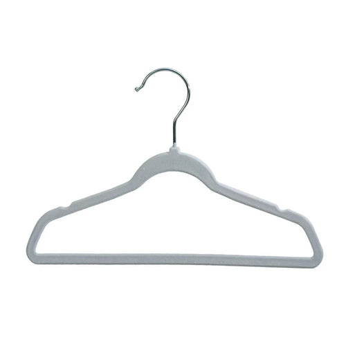 Thickened, non-slip flocked hangers with 360° rotating hooks